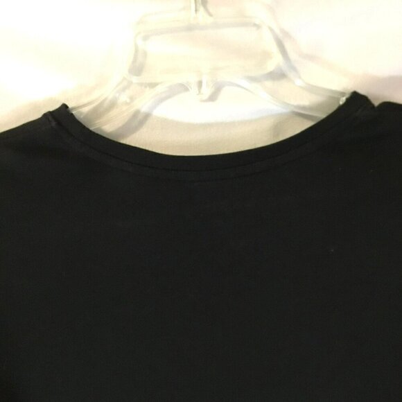 Cherokee Short Sleeve Tee Crew Neck Pullover Cotton Women's Size Large in Black - Picture 6 of 6